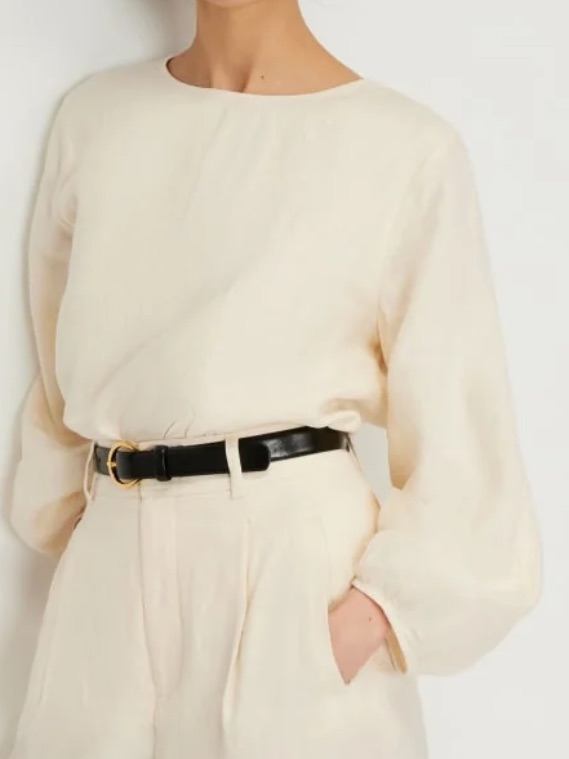 Everlane Women's Linen Long-Sleeve Top Size 4
